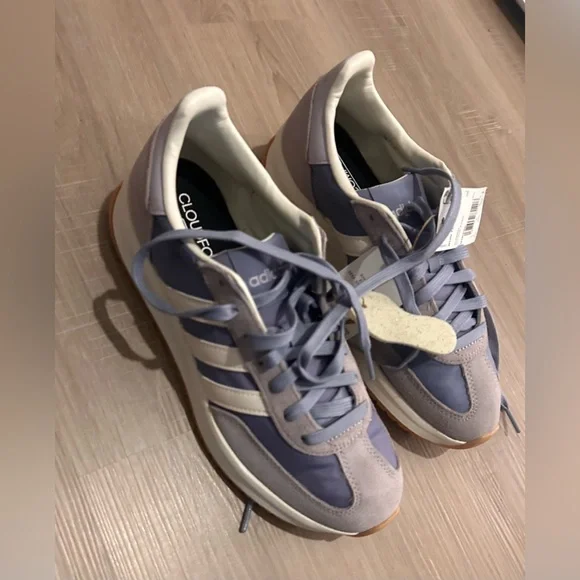 Adidas Lavender & White Retro Jogger Cloudfoam Sneakers - Picture 8 of 8